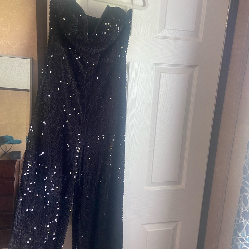 HYFVE Black Sequin Jumpsuit